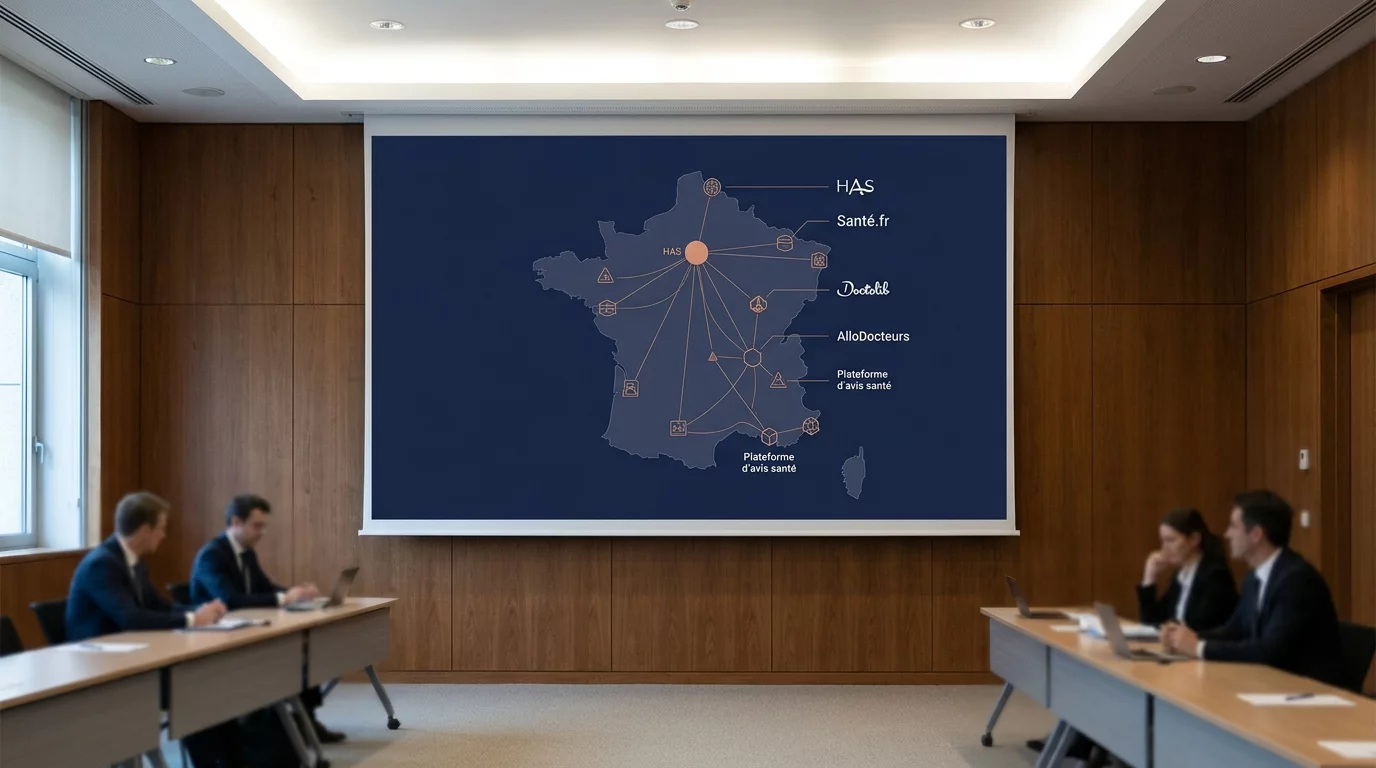 Cartographie visuelle des plateformes avis sante en France