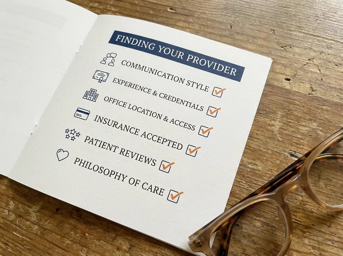 Checklist illustree pour choisir un praticien
