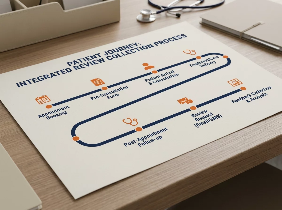 Schema processus collecte avis integre parcours patient
